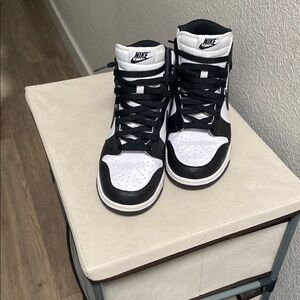 Nike Black and White High-Top Sneakers
